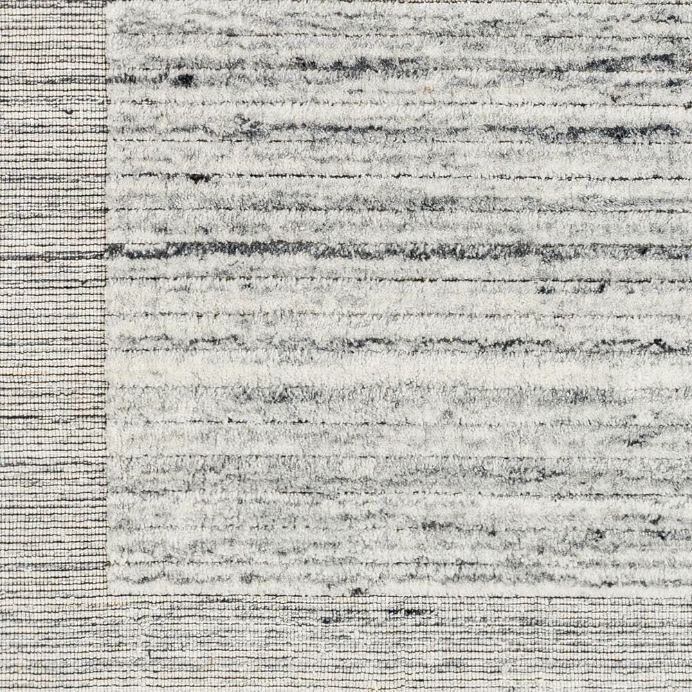 Surya Yasmin 5&#39; x 7&#39;6&quot; Gray, Ivory and Black Area Rug, , large