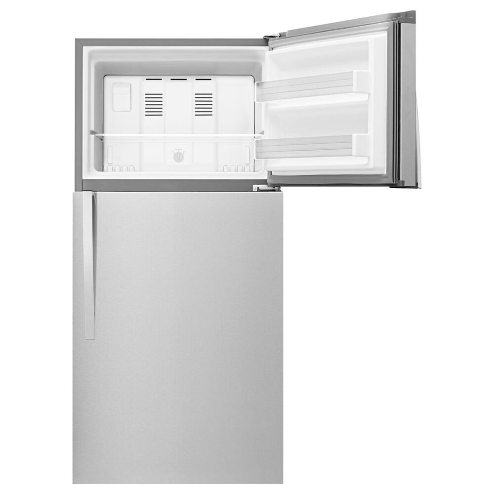Whirlpool 19 Cu. Ft. Top-Freezer Refrigerator with LED Interior Lighting in Stainless Steel, , large