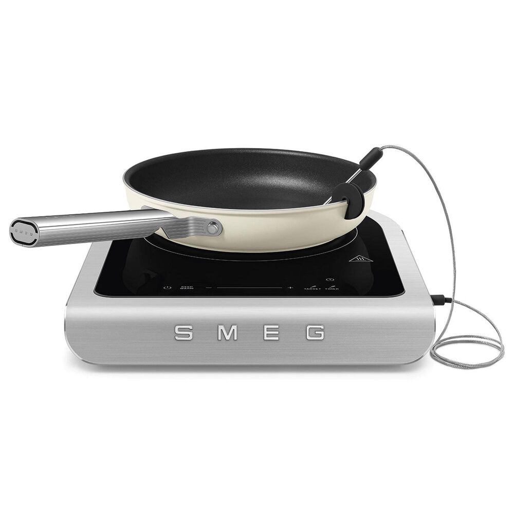SMEG 12"Portable Induction Cooker in Matte White, Grey and Black, , large