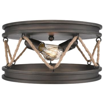 Golden Lighting Chatham Flush Mount in Gunmetal Bronze, , large
