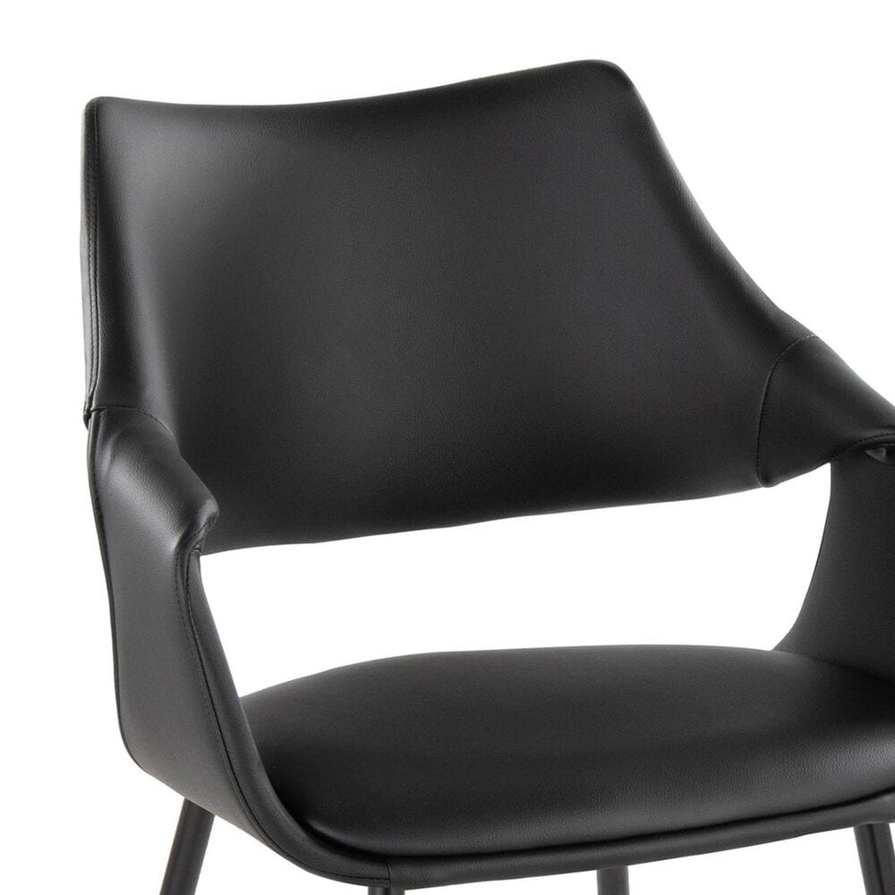 LumiSource Curvo Arm Chair in Black &#40;Set of 2&#41;, , large