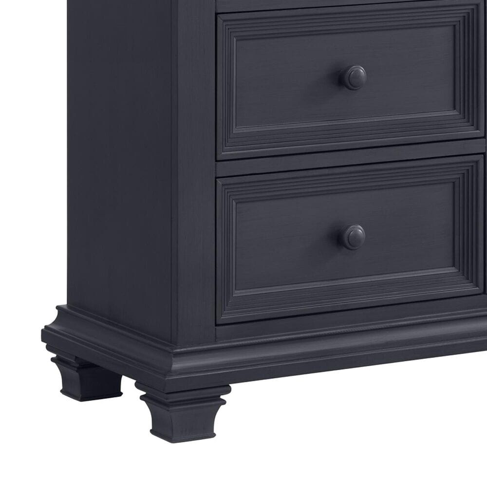 Oxford Baby Weston 2-Piece Crib and Chifferobe Nursery Set in Midnight Slate, , large