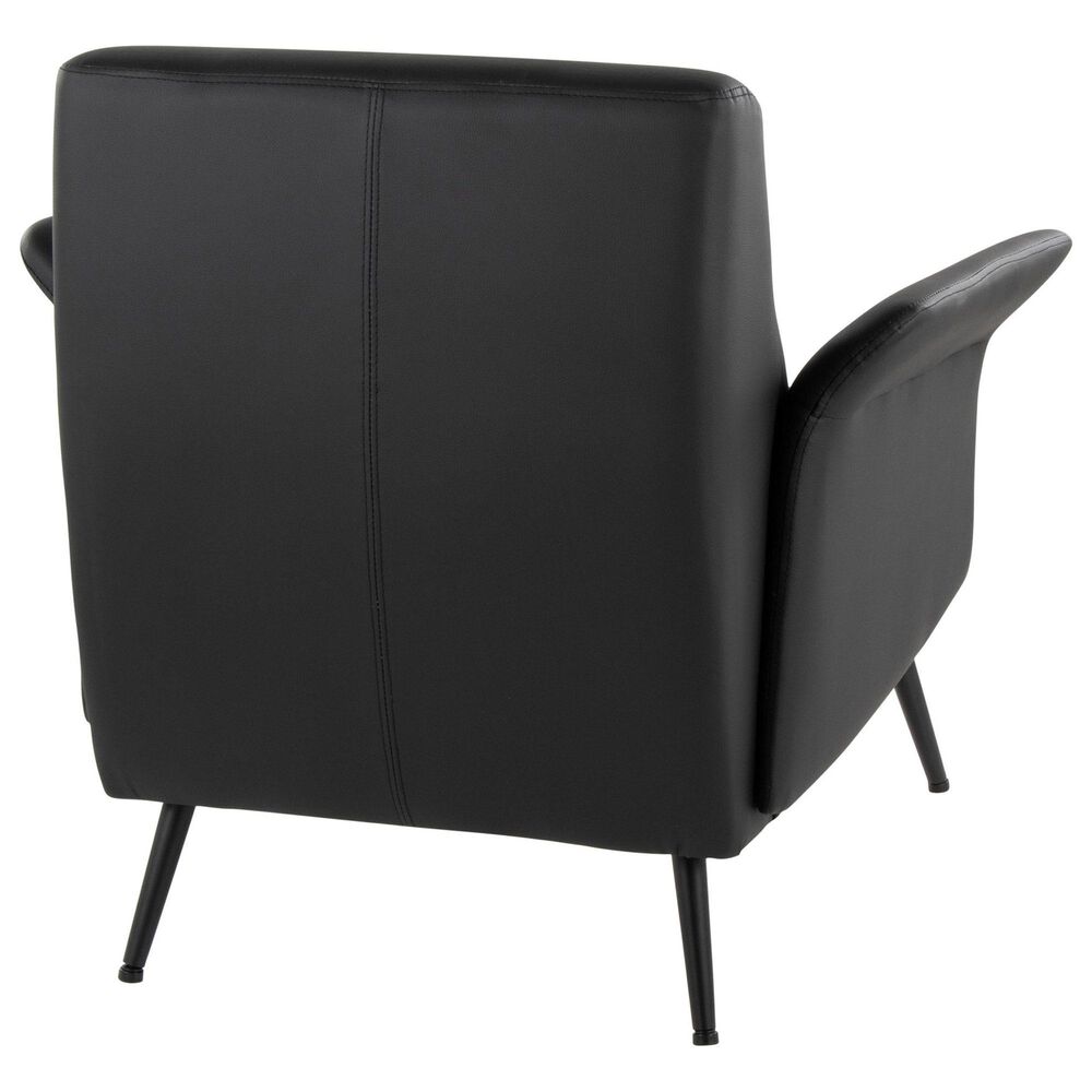 Lumisource Petal Accent Chair in Black, , large