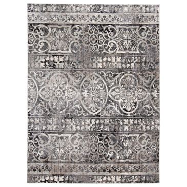 Feizy Rugs Kano 3871F 7"10" x 11" Charcoal and Ivory Area Rug, , large