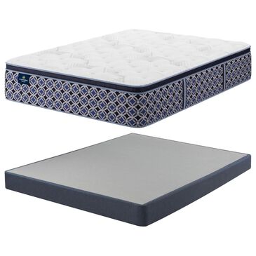 Serta Perfect Sleeper Select Leawood Plush Pillow Top Queen Mattress with Low Profile Box Spring, , large
