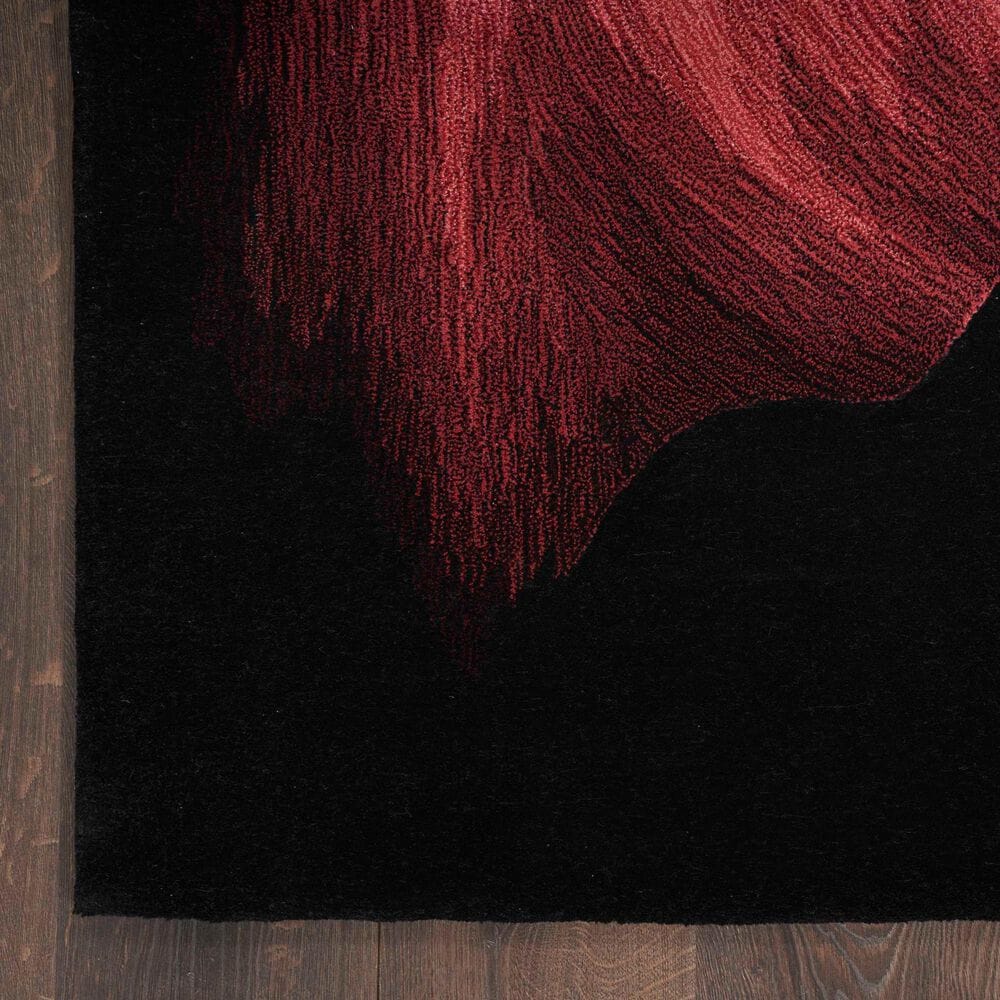 Nourison Prismatic 5&#39;6&quot; x 7&#39;5&quot; Black, Purple, Blue and Red Area Rug, , large