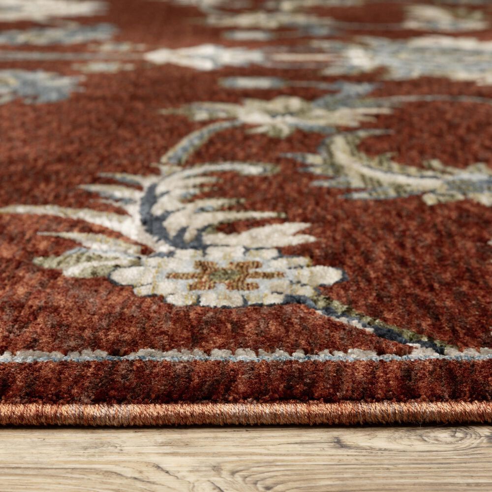 Oriental Weavers Capella Red and Multicolor 7&#39;10&quot; x 10&#39;10&quot; Area Rug, , large