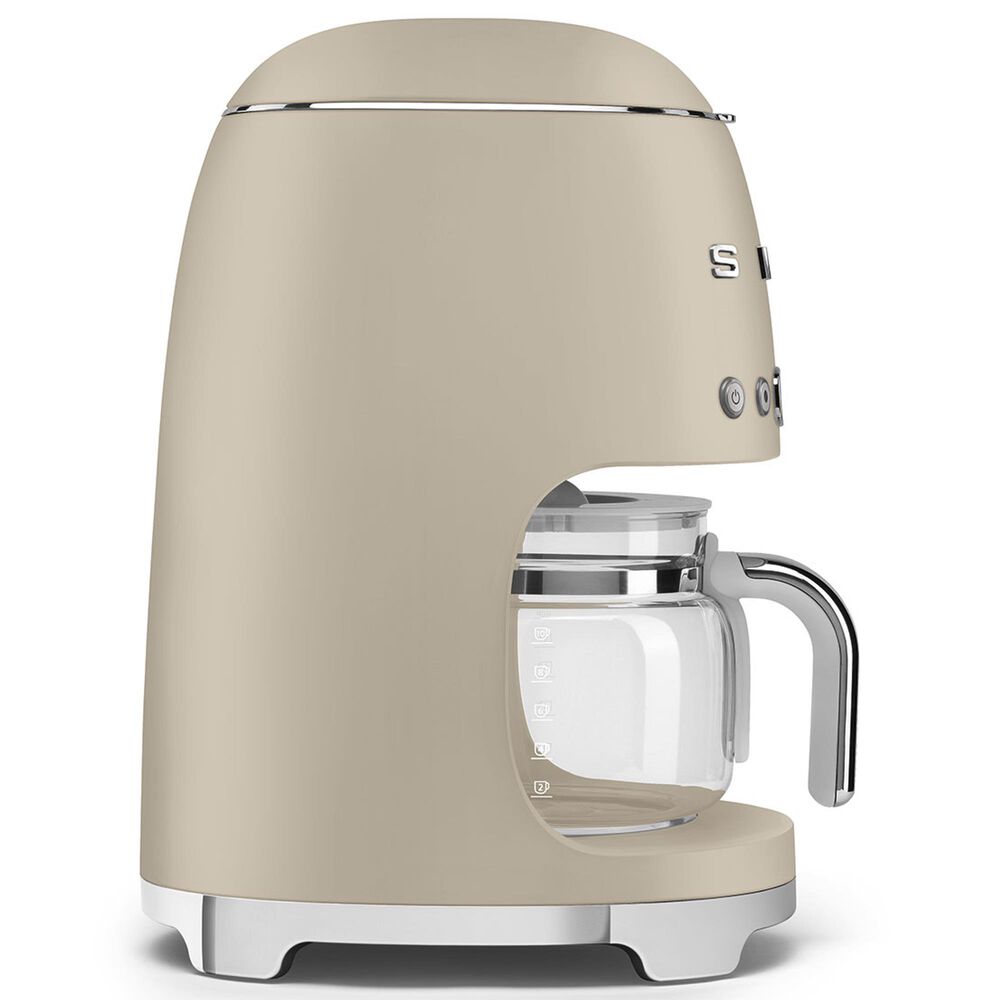 SMEG Retro Style 10-Cup Drip Filter Coffee Machine in Matte Moonlight and Polished Chrome, , large