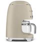 SMEG Retro Style 10-Cup Drip Filter Coffee Machine in Matte Moonlight and Polished Chrome, , large