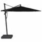 Garden Party Starlux AKZ Plus 13" Octagon Cantilever Umbrella with Base in Black, , large