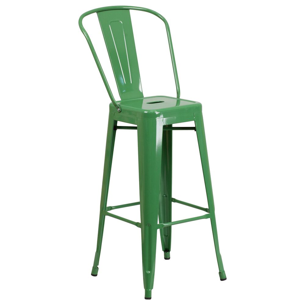 Flash Furniture 30" Barstool in Green, , large