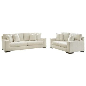 Ashley Maggie 2-Piece Stationary Living Room Set in Birch, , large