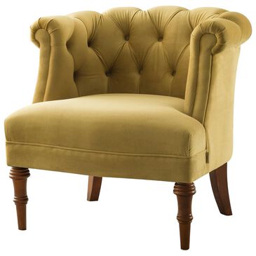 Jennifer Taylor Home Katherine Tufted Accent Chair in Gold Velvet, , large