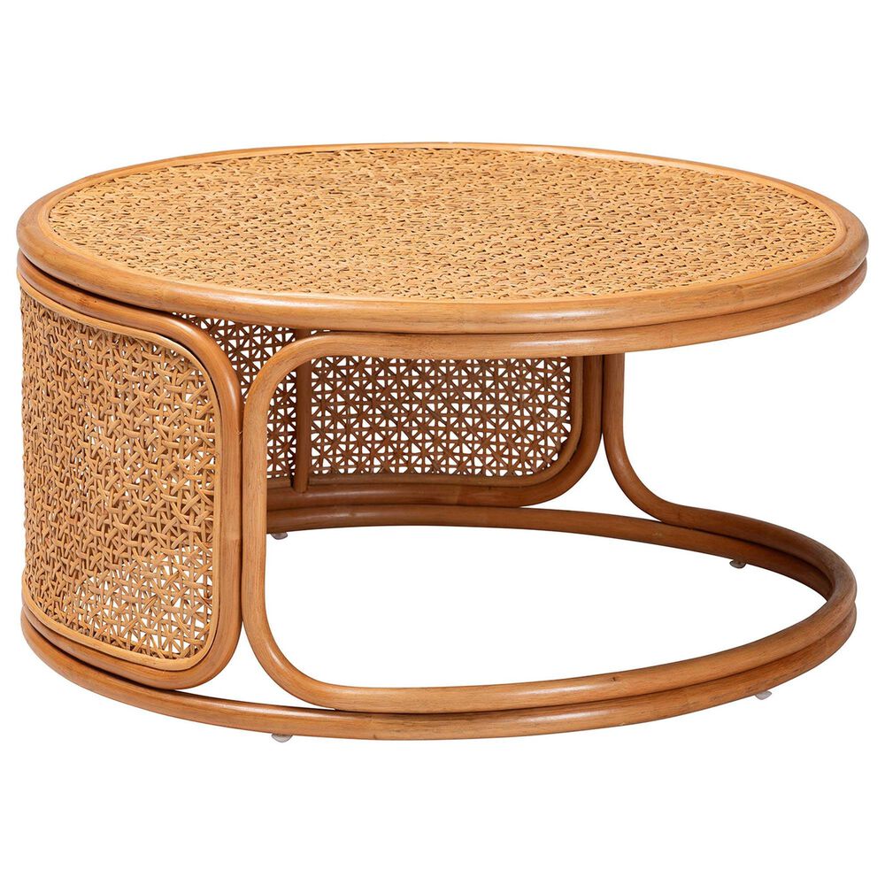 Baxton Studio Eldon Coffee Table in Light Honey, , large