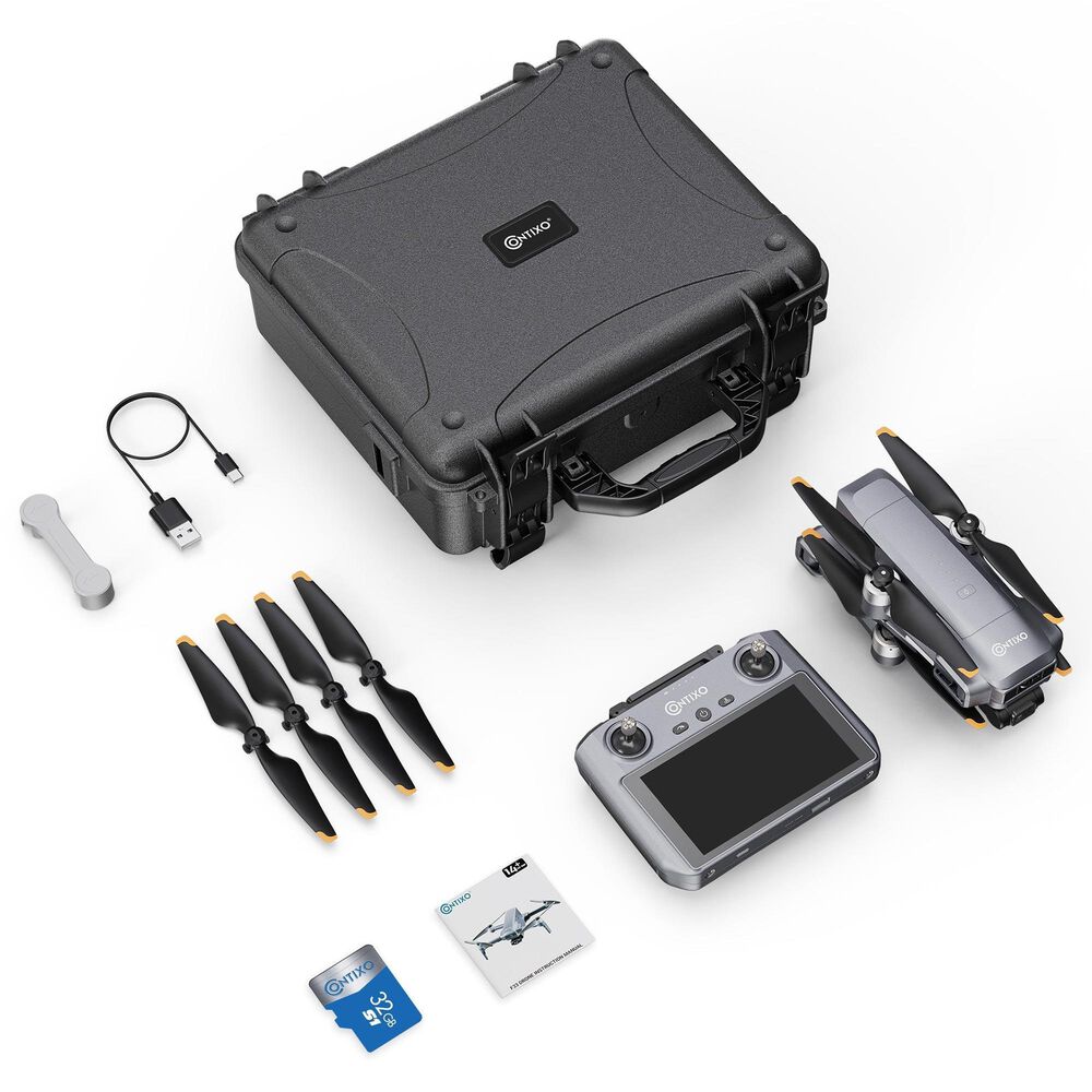 Contixo F33 Vortex Professional 4K UHD GPS Drone in Dark Gray, , large