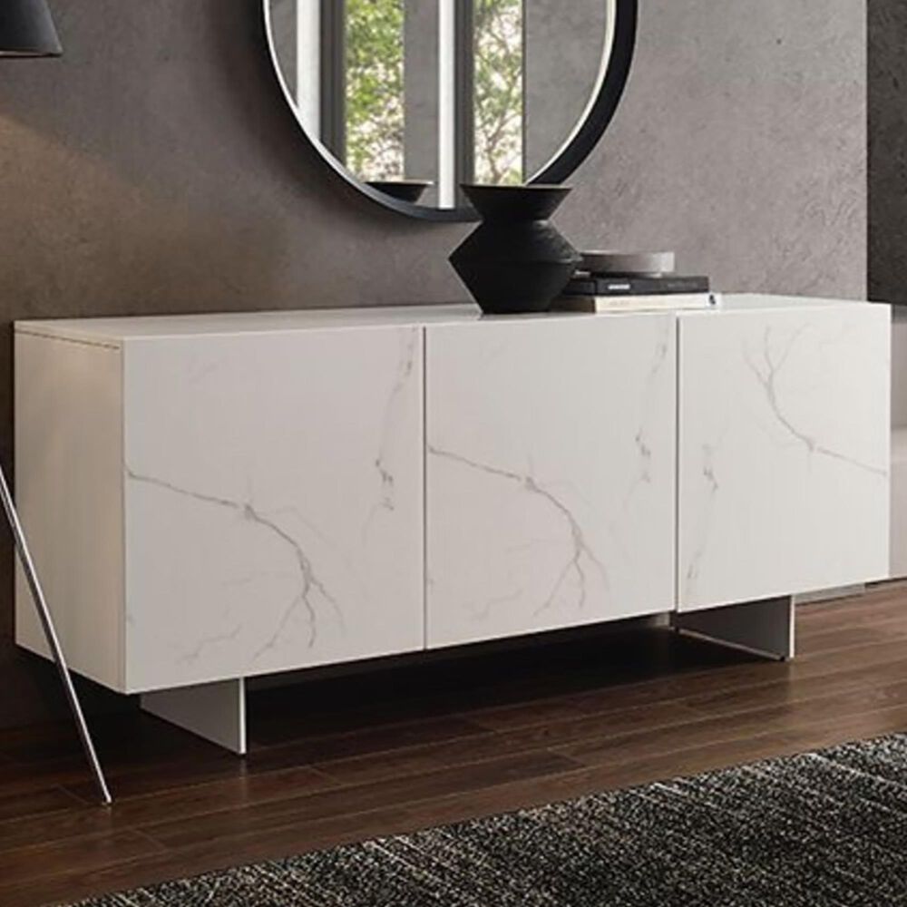Casabianca Home Hugo 3-Door Buffet in White, , large