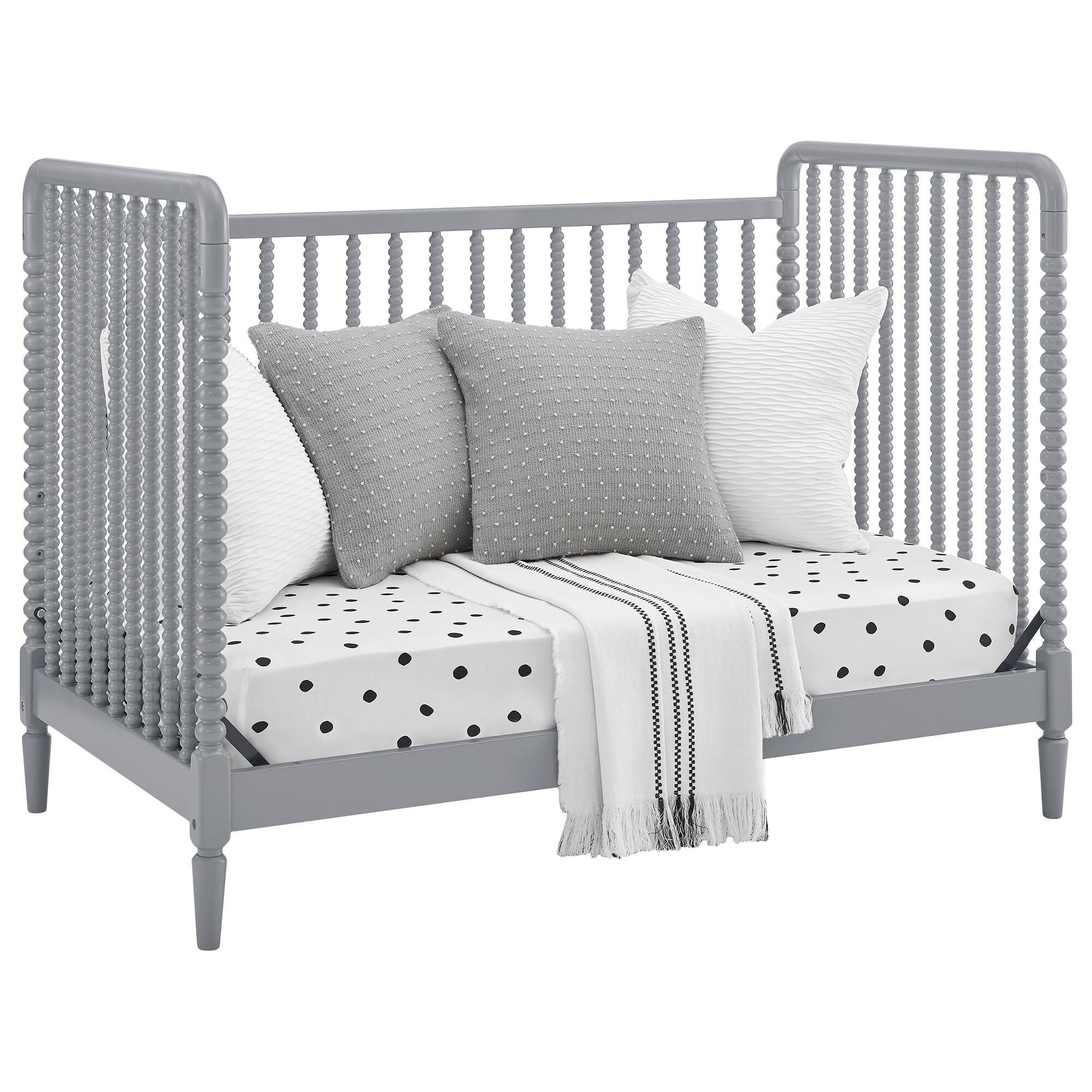 Delta Children Saint 4-In-1 Convertible Crib in Grey