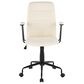 Lumisource Fredrick Office Chair with Cream Cushion in Black, , large