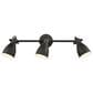 Claxy LIghting 3-Light Tracking Wall Sconce in Black, , large