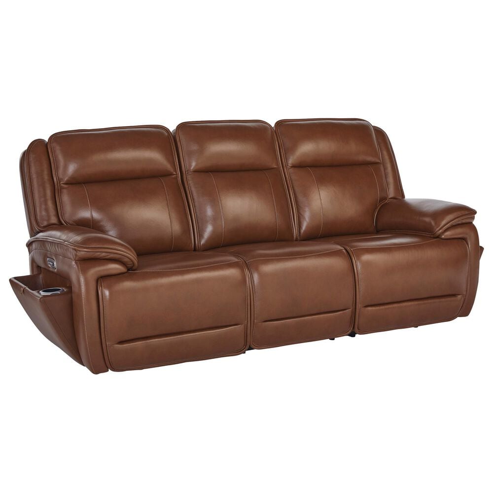 Ashley Healy Pier Power Reclining Sofa in Chocolate, , large