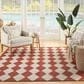 Nourison Positano Geometric Terracotta 8" x 10" Indoor/Outdoor Area Rug, , large
