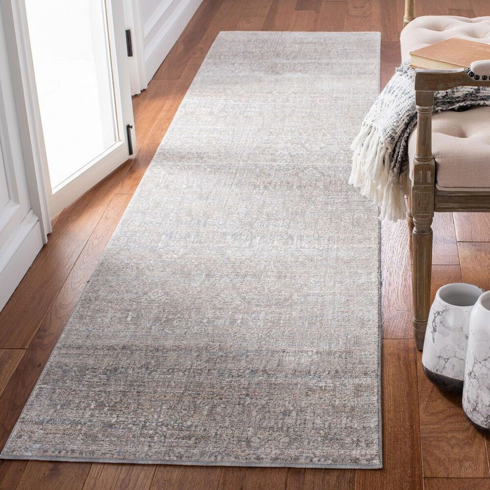 Safavieh Webster WBS336G 2&#39;6&quot; x 10&#39; Grey and Beige Runner, , large