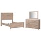 Ashley Senniberg 3-Piece Full Panel Bed Set in Light Brown and White, , large