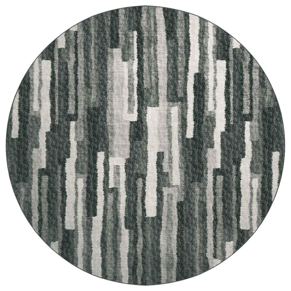 Dalyn Rug Company Brisbane BR7 8" Round Midnight Area Rug, , large