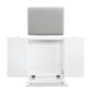 Linon Home Decor Angela Vanity with Stool in White, , large