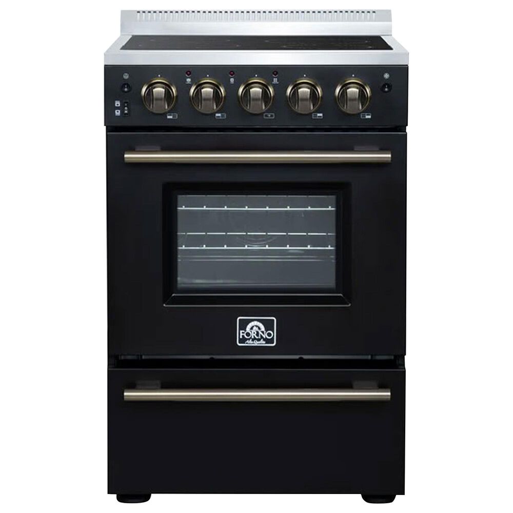 Forno Loiano 24" Freestanding Electric Range in Black, , large