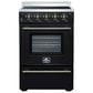 Forno Loiano 24" Freestanding Electric Range in Black, , large