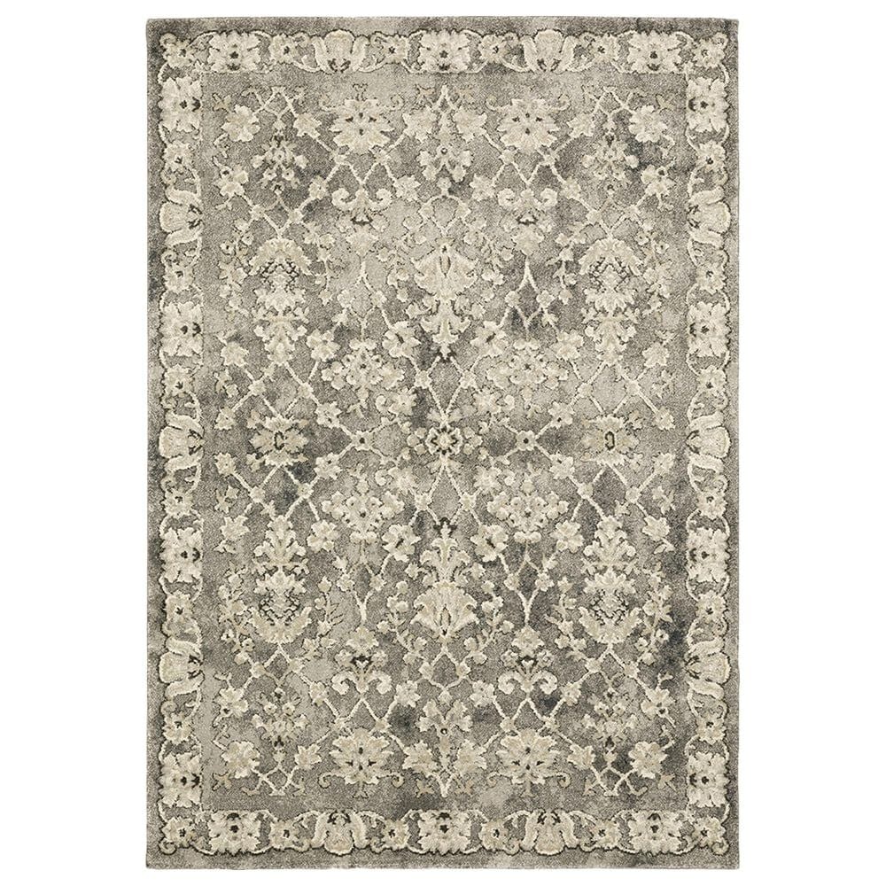 Oriental Weavers Florence Hialeah 1002E 7"10" x 10"10" Grey Area Rug, , large