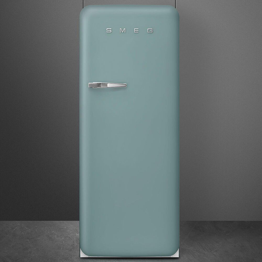 SMEG 9.53 Cu. Ft. Freestanding Compact Refrigerator with Right Handle in Emerald Green, , large
