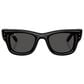 Rayban Glasses A$AP Rocky Wayfarer Puffer Sunglasses with Ultra Black Lenses in Polished Black, , large
