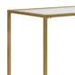 Carolina Cottage Marcello Glass Top Desk with Shelves in Gold, , large