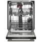 KitchenAid 24" Third Level Jet Rack Dishwasher with 40+ Total Wash Jets and Bar Handle in Black Ore, , large
