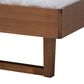 Baxton Studio Viviana King Platform Bed in Gray/Walnut, , large