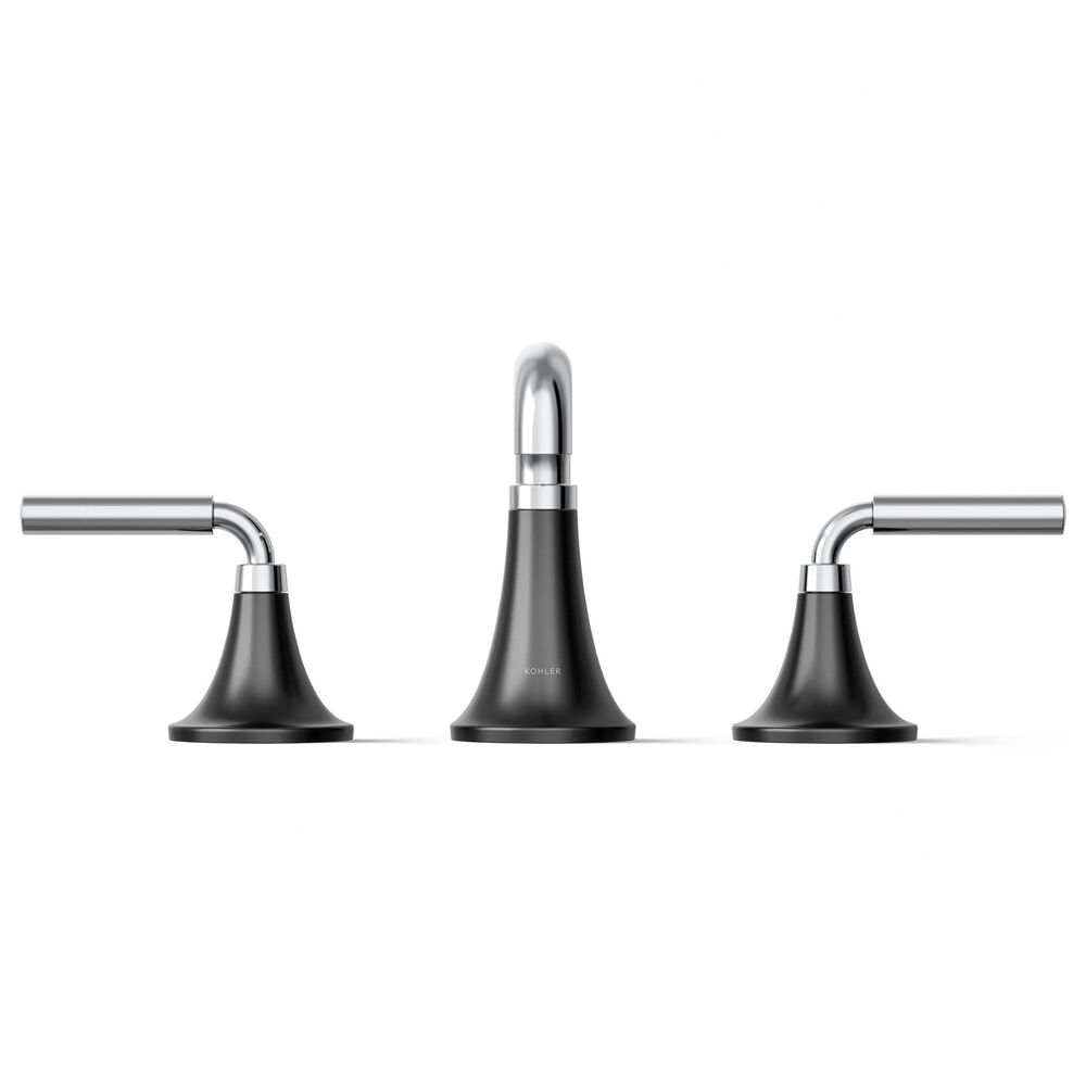 Kohler Tone Widespread Bathroom Sinks in Polished Chrome and Matte Black, , large