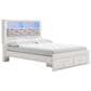 Ashley Altyra Queen Upholstered Bookcase Bed with Storage  in White, , large