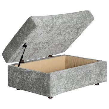 Massoud Furniture Etta Storage Ottoman in Opal Willow, , large