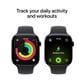Apple Watch Series 11 (GPS+Cellular) 46mm Jet Black Aluminum Case with Black Sport Band - M/L - Jet Black - (2025)(Pre-Order), , large