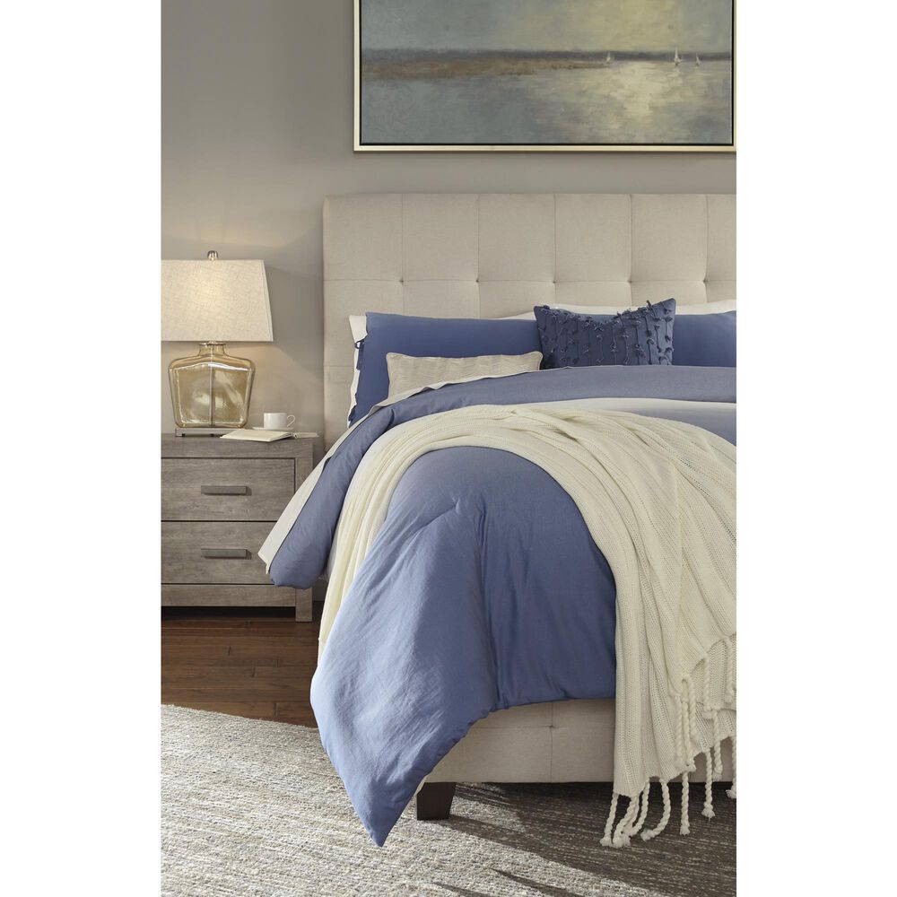 Ashley Dolante Queen Upholstered Bed in Beige, , large