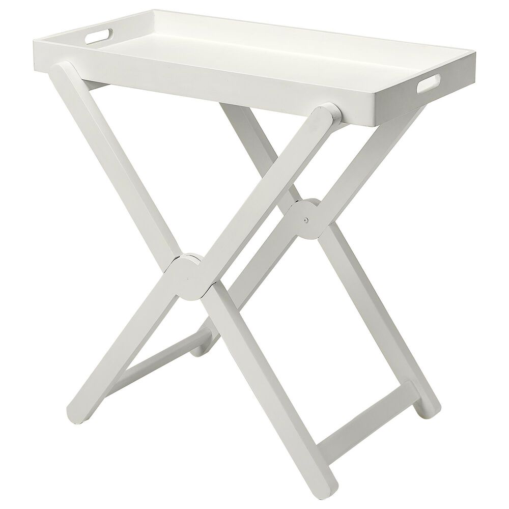 Butler Edna Tray Table in White, , large