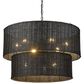 Golden Lighting Erma 9-Light Chandelier in Matte Black, , large
