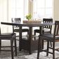 Ashley Haddigan Counter Table in Dark Brown - Table Only, , large