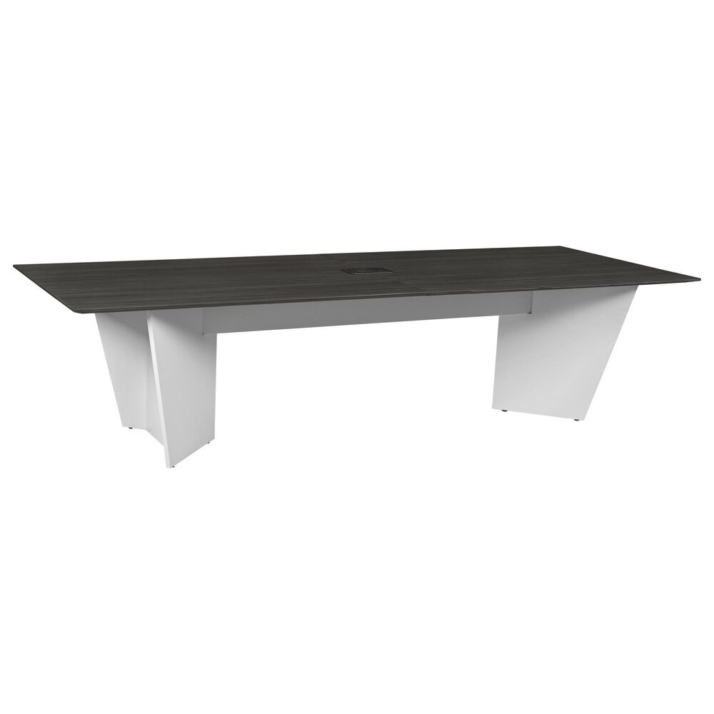 Regency Global Sourcing Array 120" Conference Table in White and Ash Grey, , large