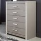 Ashley Surancha 5-Drawer Chest in Gray, , large