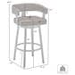 Armen Living Cohen 26" Swivel Counter Stool in Black, , large