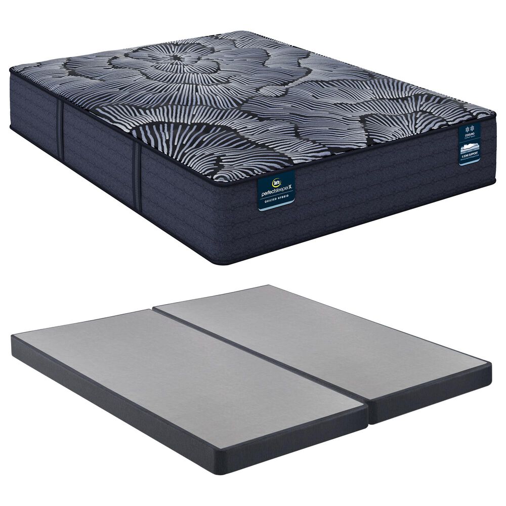 SERTA Perfect Sleeper X Knox Plush King Mattress with Low Profile Box Springs, , large