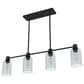 Hunter Lochmeade 4-Light Linear Chandelier in Natural Iron, , large